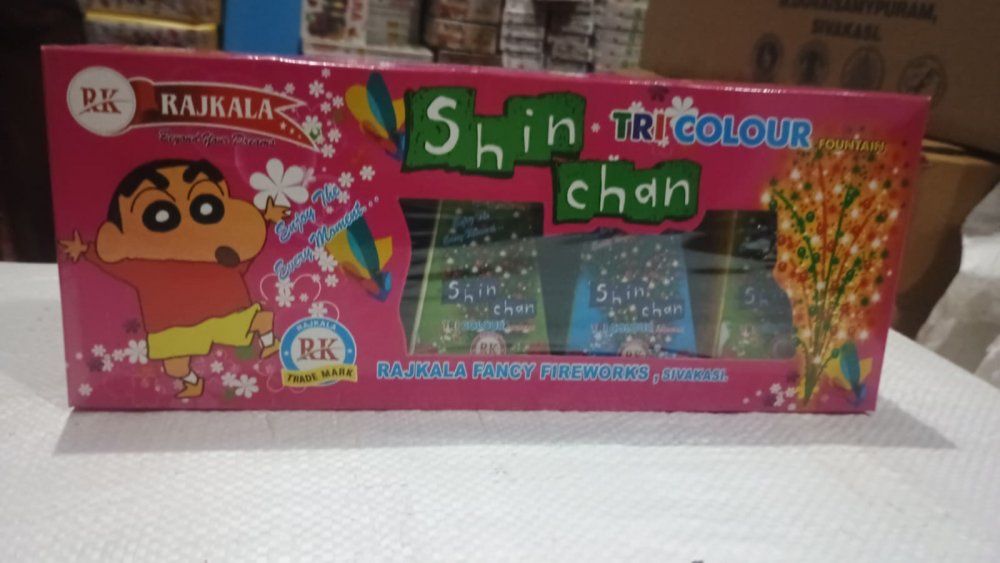 Shin Chan Tri Colour Fountain ( 3 Pcs)